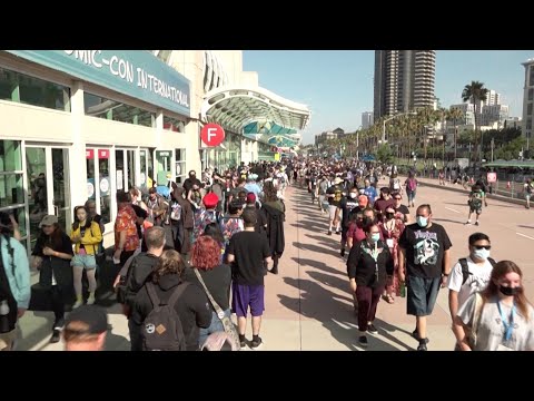 Pop culture fans flock to San Diego for first Comic-Con since 2019