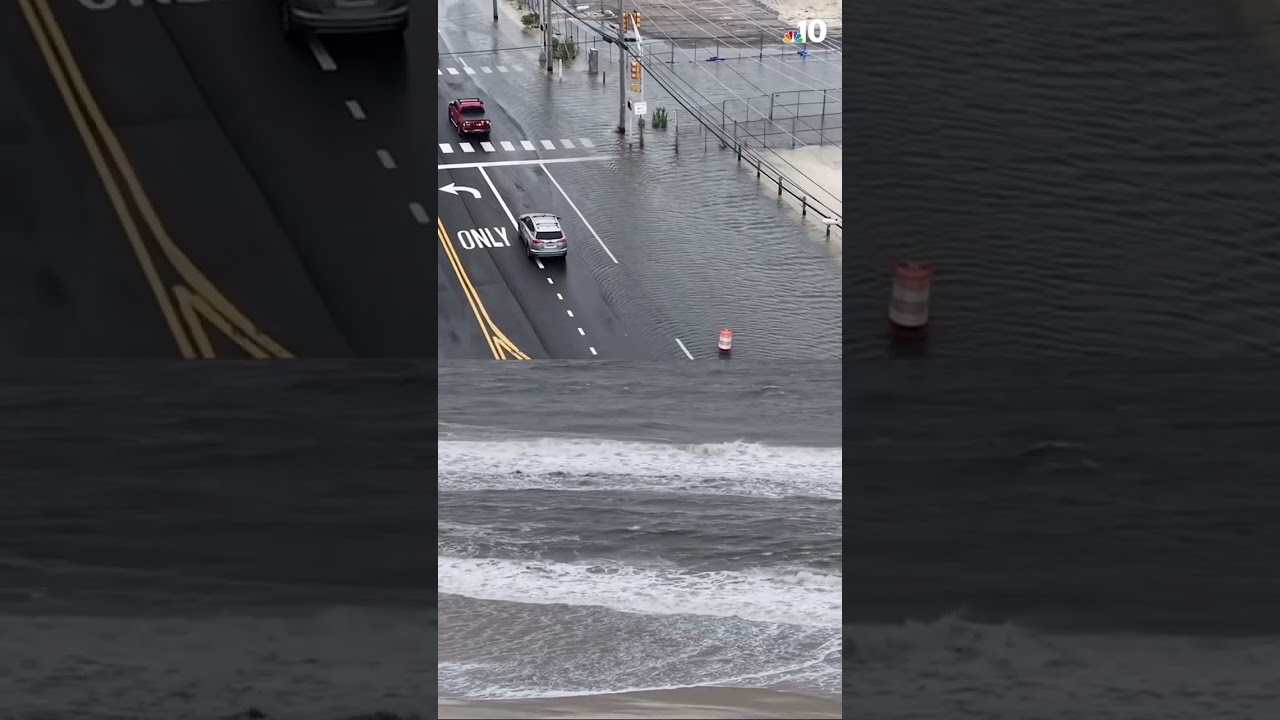 Flooding in Beach Haven as nor'easter impacts Jersey Shore