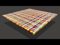 Xxl square dimension  running stripes technique to create a 3d square structure  jfa