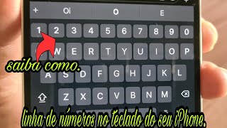 iPhone!! How to have a number row on the keyboard. screenshot 1
