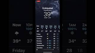 iOS Weather App: thunderstorm (NIGHT)