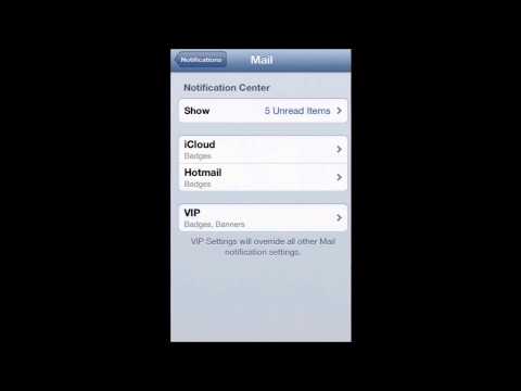 HOW TO USE VIP MAIL SETTINGS IN IOS 6