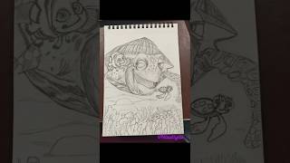 Nemo and Crush Just Keep Swimming Epic Pixar Art Sketch