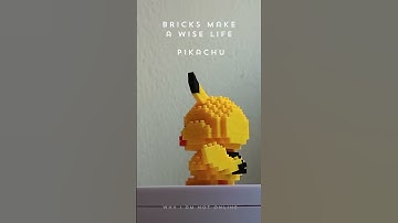 ⚡ Pikachu Nanoblock 360° Spin 3.0 | Bricks Make a Wise Life  M3048 | Pokémon Block Display