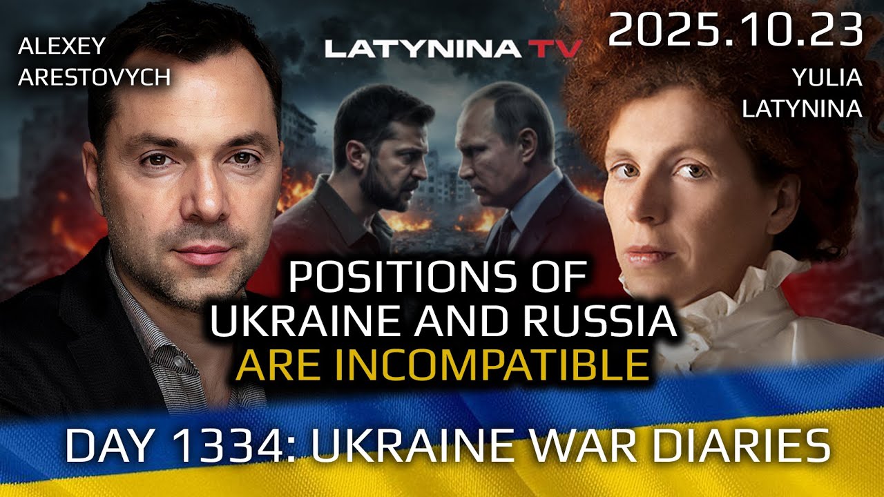 LTV Day 1334: Ukraine and Russia Have Incompatible Positions  – Latynina.tv – Alexey Arestovych LTV Day 1334: Ukraine and Russia Have Incompatible Positions  – Latynina.tv – Alexey Arestovych