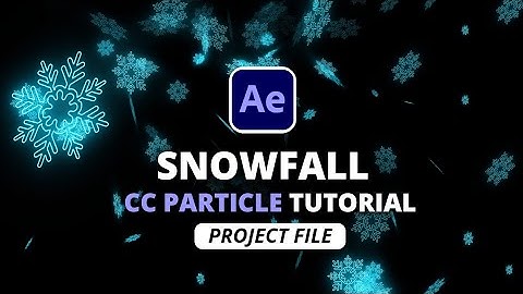 Snow Particles Tutorial in After Effects 2024 ( project file ) Neon Snowfall animation | NO PLUGINS