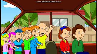 Caillou, Rosie, Daisy, Cody, Emily, & Lily Causes A Car Crash