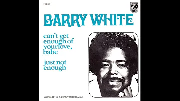 Barry White ~ Can't Get Enough Of Your Love, Babe 1974 Disco Purrfection Version