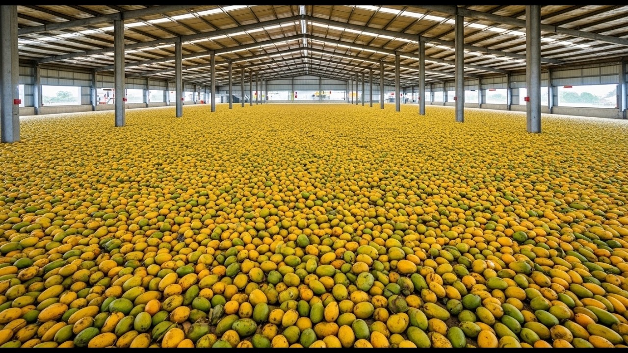 How mango juice is made | Complete juice making process | From Farm to Bottle
