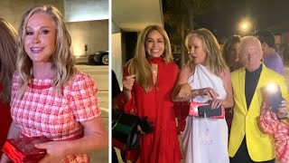 Kathy Hilton s Wardrobe Malfunction Forces Her To Swap Dress For A Tablecloth