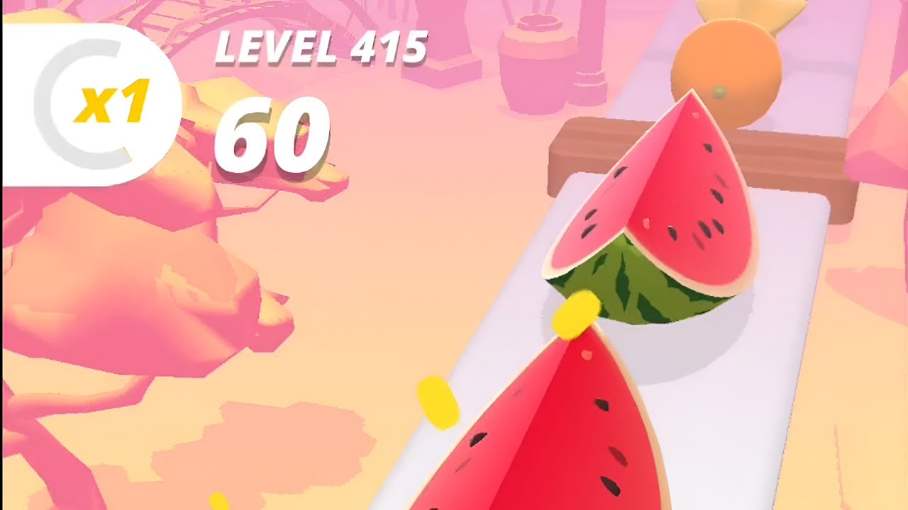 🍔🍏🍒 Perfect slices 🍉🍋‍🟩🍕🔪 Hard level 400 (Delicious Cake&Role)