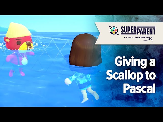 Animal Crossing: New Horizons - Giving a Scallop to Pascal 