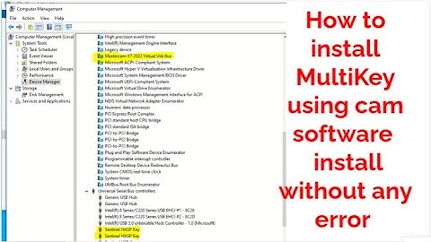 How to install Multikey, sentinel HASP USB key | solidcam install without any error part 2
