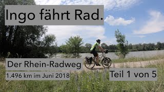 RheinRadweg 1.496km  TEIL 1  Von Andermatt (Schweiz) bis zur Mündung bei Hoek van Holland