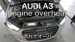 アウディA3ウォーターポンプ水漏れ！交換！オーバーヒート!Audi A3 overheat! Water pump water leak! Exchange! Replace 8VCPT