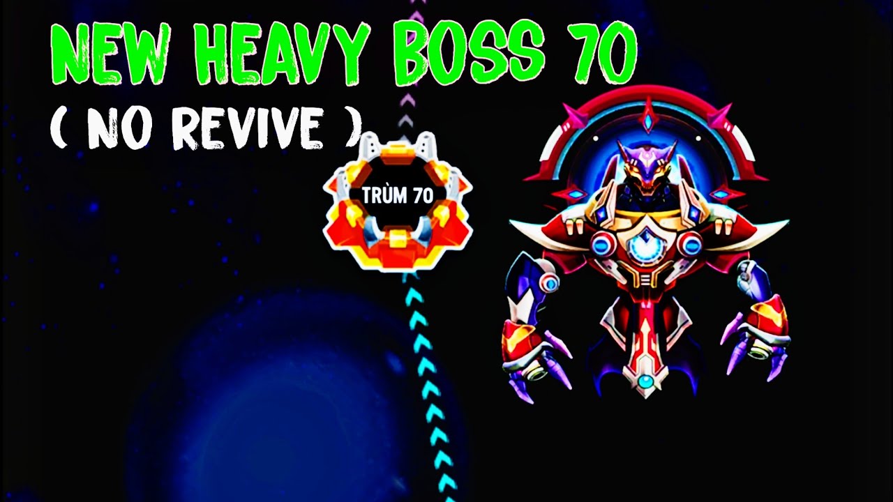 Space shooter Boss 70 - No revive - Bắn ruồi hạ boss 70 mới ra lò ( không hồi sinh )