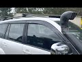 AUSGO Genuine Style Injection Weather Shields 6PCS for Toyota Landcruiser Prado 120 Series 2003-2009