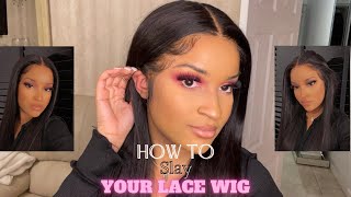 VERY DETAILED LACE WIG INSTALL WITH BABYHAIRS! | BEGINNER FRIENDLY | Lux Beauty Essentials Wig