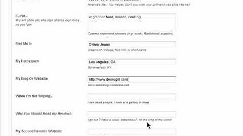 Creating your Yelp profile