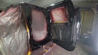 Painting Candy on Door Jams in a whole in the wall Paint Booth