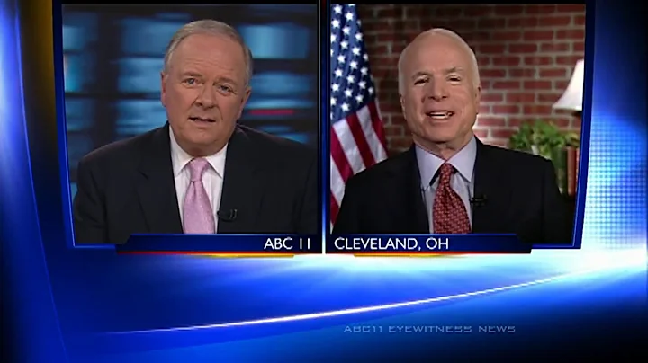 Sen. John McCain talks with Larry Stogner on the 2...
