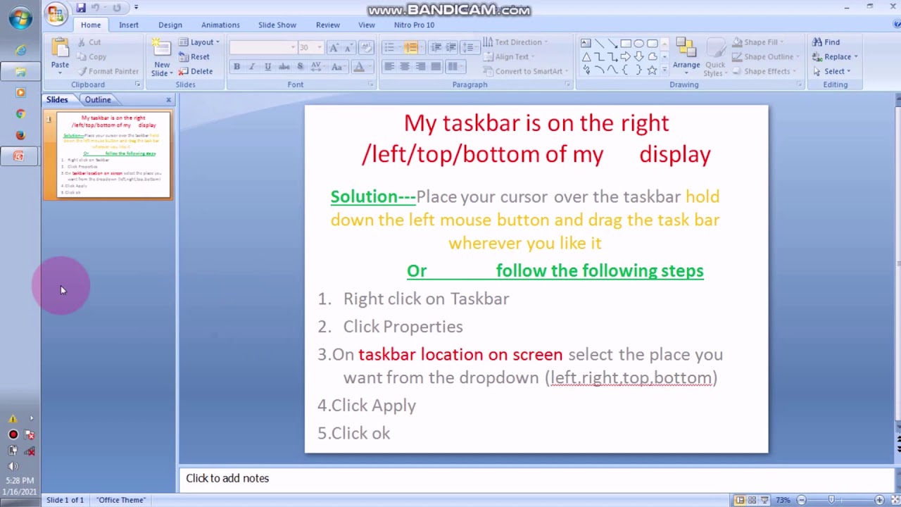 Move Taskbar To Bottom Left Right Or Top Of Screen In Amharic Move Taskbar To Bottom Left Right Or Top Of Screen In Amharic