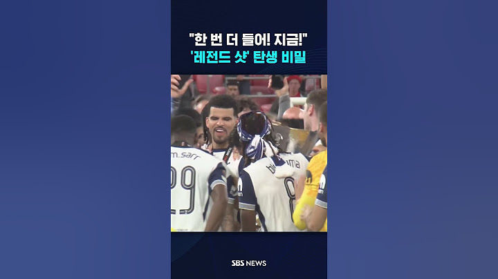 "한 번 더 들어! 지금!"…손흥민 '레전드 샷' 탄생 비밀 #shorts