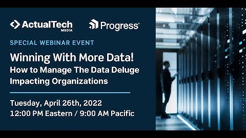 Winning With More Data With Progress Software