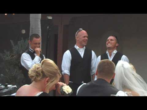 Collyer wedding Jonathan Jered Tyson Best men spea...