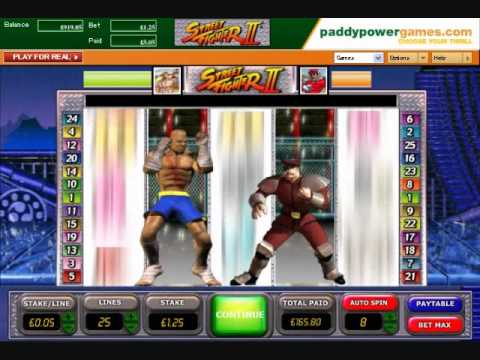 人気対戦格闘ゲームのカジノスロット「ストリートファイターII」