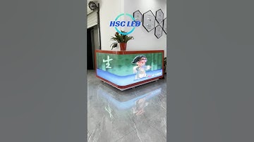 LED Reception Desk #hscled #hscleddisplay #leddisplaymanufacturer #ledscreenfactory #ledvideowall