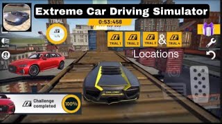 Trial 1,2,3,4 Challenge Locations Extreme Car Driving Simulator 2021.#trial #challenge #ios #android screenshot 5