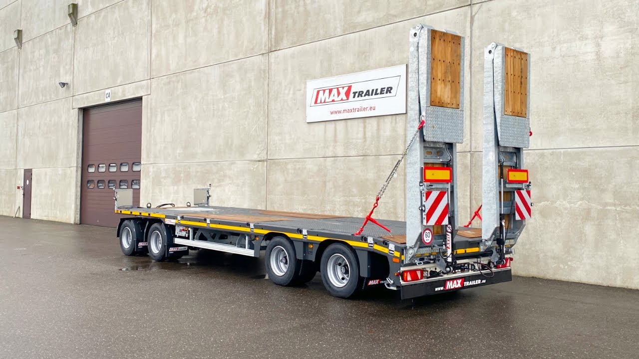 MAX Trailer - MAX600 low-loader trailer w/ 4 axles & double ramps