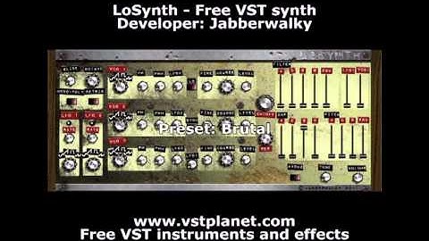 LoSynth - Free VST synth - vstplanet.com