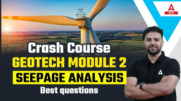Seepage Analysis Best Questions | GATE Geotechnical Engineering | GATE 2023 Preparation Crash Course
