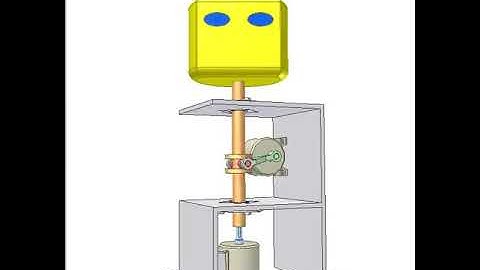 Robot head of 2 DoF up down and turn 3