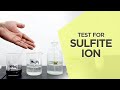 Qualitative analysis of sulfite ion  the real chemist