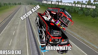 COLLAB WITH @ARROWMATIC  | RUSUH DI PALEMBANG ASIK | BUSSID EXE 02 | BUSSID MEME