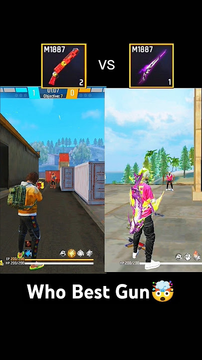 M1887 vs M1887🥶💀 one punch man vs evo gun