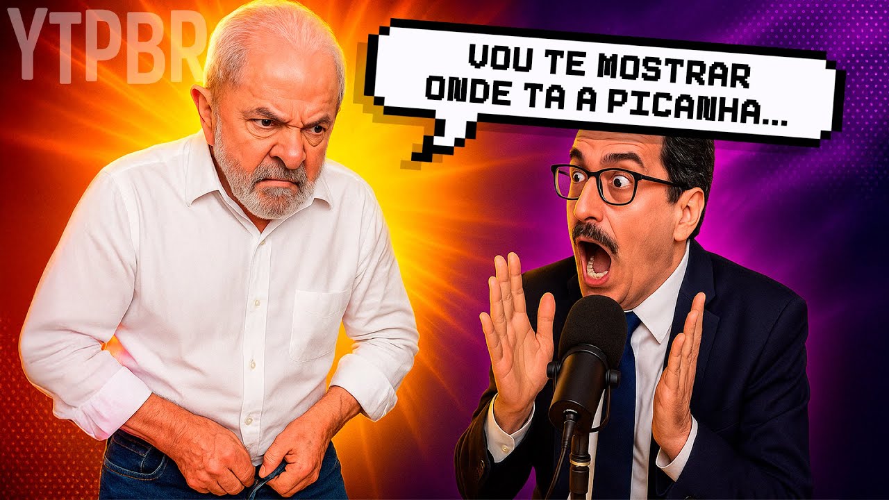 LULA AGRIDE JORNALISTA DURANTE PODCAST