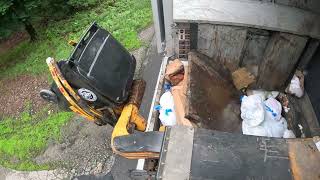 Long video of trash truck hopper cam 1HOUR!! (H77)