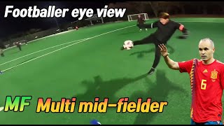GoPro Footballer: MF Multi midfielder eye view