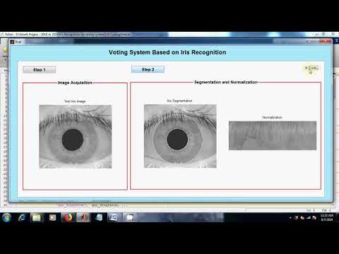 Voting System based on Iris Recognition | Image Processing Projects | MATLAB
