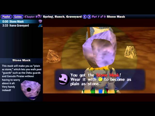 Legend of Zelda Majora's Mask Walkthrough 07 (7/9) "Graveyard: Stone Mask"