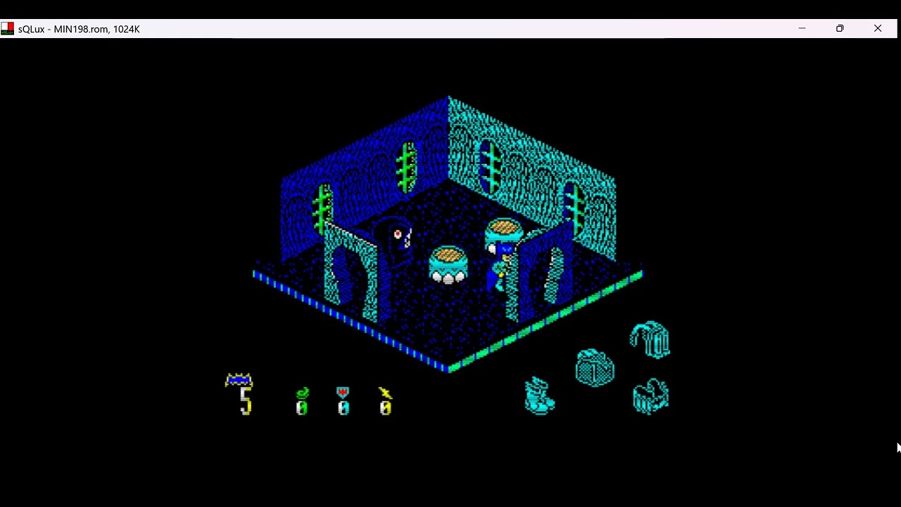 Batman QL - Sinclair QL (Sinclair Quantum Leap) - sQLux Emulator - Test Windows 11
