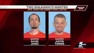 ODOC searching for two inmates that walked away from Oklahoma prison