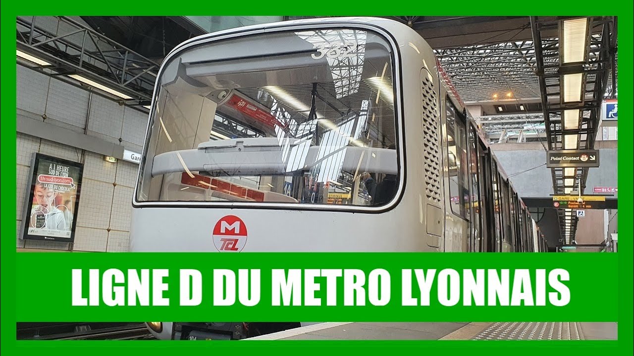 [1080p Lyon] Sur la ligne D de Gare de Vénissieux à Gare de Vaise