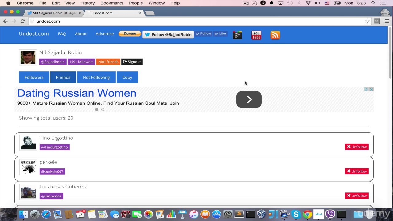 28. What is your twitter stats