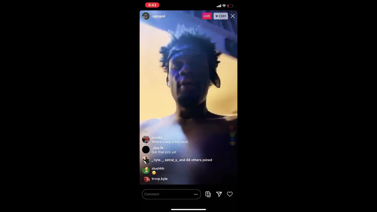 Ugly God IG Live With Freestyle (6/12/20)