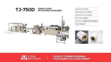 Single Layer PP/PS Sheet Extruder